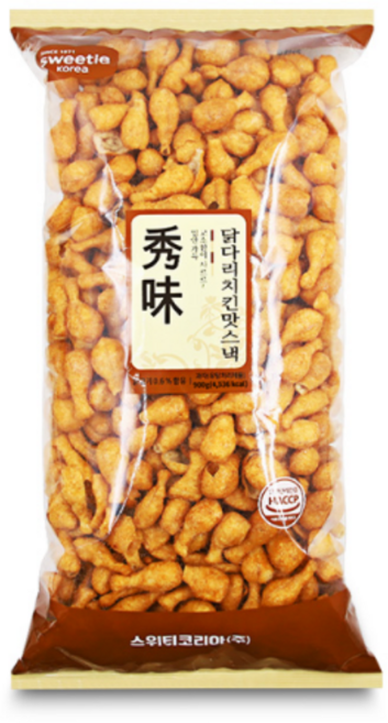 스위티코리아 닭다리 치킨맛 스낵 900g x4개 한박스 대용량간식 옛날과자 안주, 1박스, 3.6kg