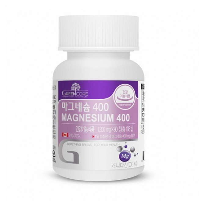 그린코어 마그네슘400 1200mg x 90정RAM, 1정, 1개