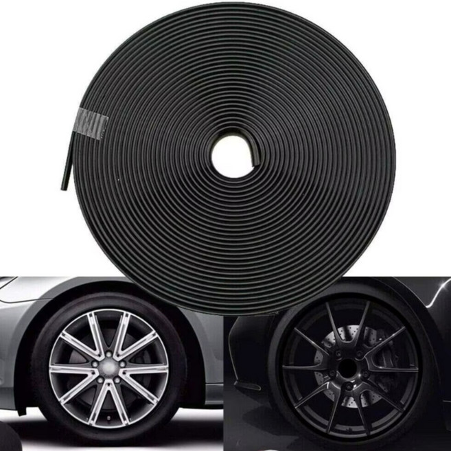 카스펙 자동차 휠튜닝 휠커버 휠 긁힘방지 휠보호, 1개, 블랙