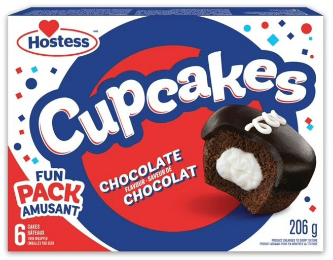 Hostess 트윙키 초콜릿 컵케익 Chocolate Cupcakes 206g, 4개
