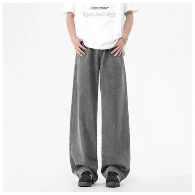 CHAODASHI 直筒牛仔褲 寬褲