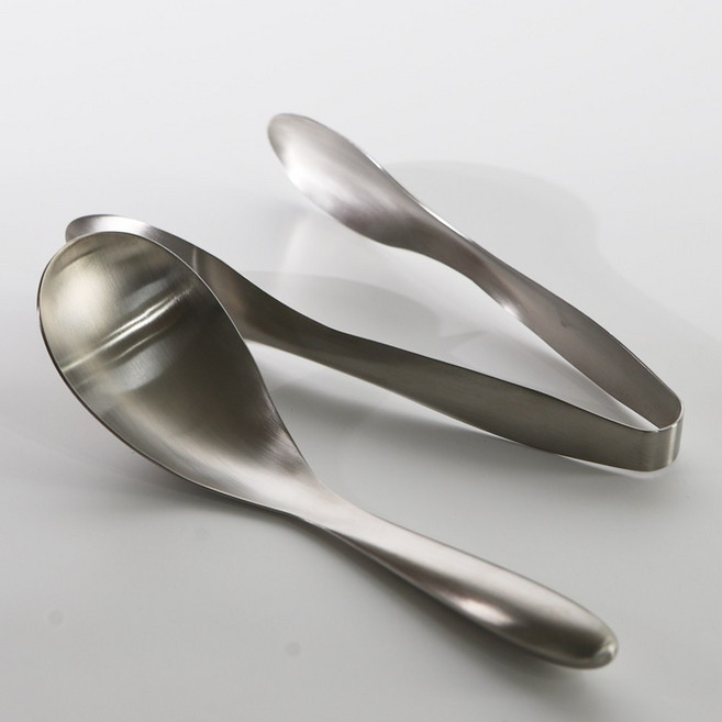 멀티 집게 스푼 세트 올스텐 304 다용도스푼 통스텐 서빙 샐러드 집게, 1개, [무광] 스푼 단품