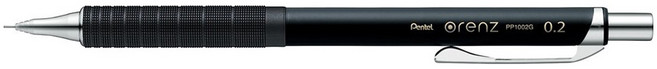 펜텔 오렌즈 샤프 PP1002G 블랙, 0.2mm, 1개