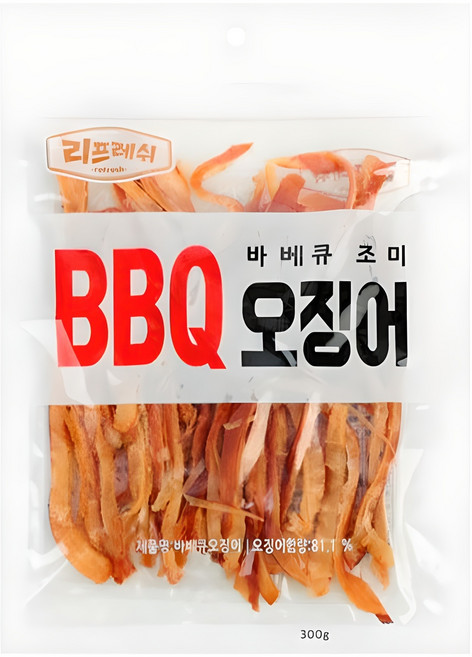 리프레쉬 바베큐 오징어, 300g, 1개