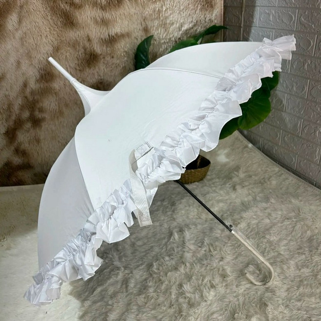 리본 포인트 우산 레이스 양산 예쁜 선물용 공주스타일
