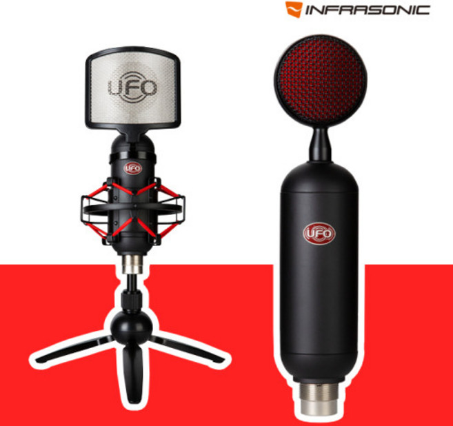 인프라소닉 콘덴서 마이크 패키지, UFO XLR Alien RED