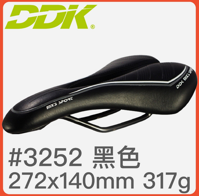 DDK 輕量公路車型坐墊, 黑色, 1個