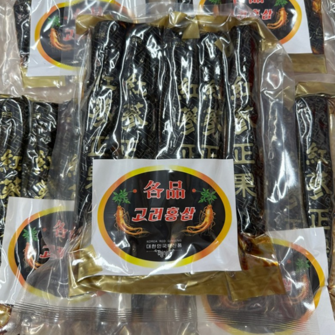 국내산 고려홍삼뿌리정과 부모님 건강선물 수험생 영양간식(실속형) 1kg, 1개, 500g