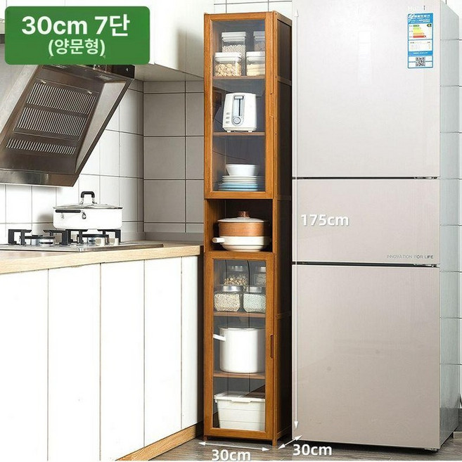 원목 그릇장 주방 수납 커피 엔틱 가정용 장식장 진열장 찬장 30cm 레트로 캐비닛 옛날