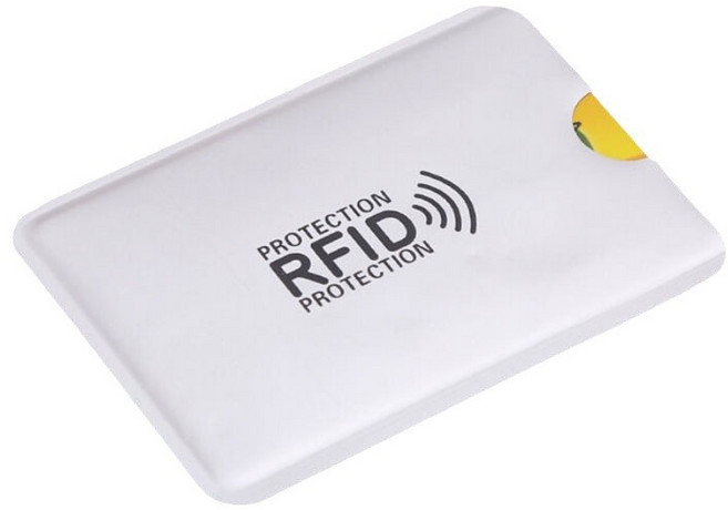 RFID防消磁防盜錄信用卡套 鋁箔材質 銀色 9x6.2公分