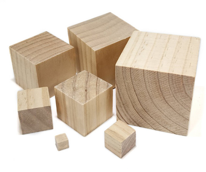 원목 합성목 우드 나무 사각 1cm/2cm/3cm/4cm/5cm/6cm/7cm 정사각형 큐브 주사위 받침대, 1개, MM084.선택 4 - 나무 정사각 4cm