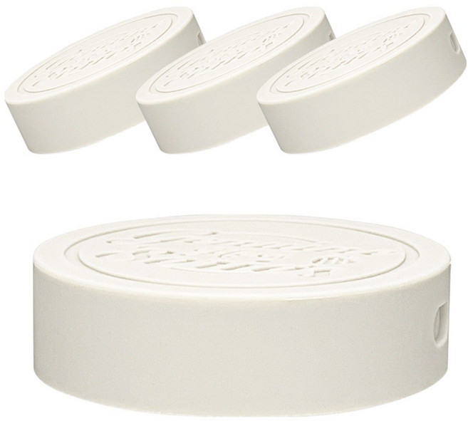 미르 헥사 제뉴엔 유리병 실리콘 뚜껑 70mm, 화이트, 4개