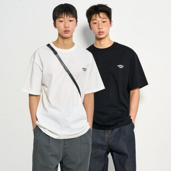 [제너럴아이디어] UNISEX 쿨링 로고 반팔 티셔츠 [2COL] / SBD1U01001-MAN