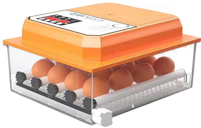 全自動智能孵蛋器 5枚鴨蛋 3枚鵝蛋 12枚鴿子蛋 雙電配置 360°自動翻蛋 自帶照蛋 自動補水 自動控溫 滾軸可調, 1個