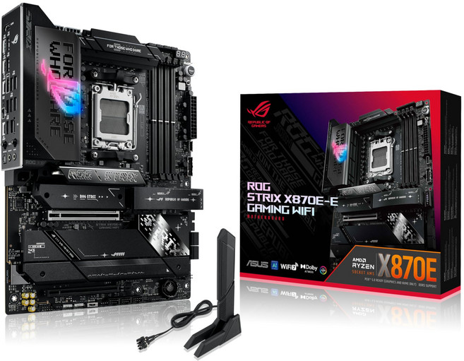 ASUS AMD Socket AM5 X870E ATX 9000 & 8000 & 7000 SeriesROG STRIX X870E-E GAMING WIFI 대응 탑재