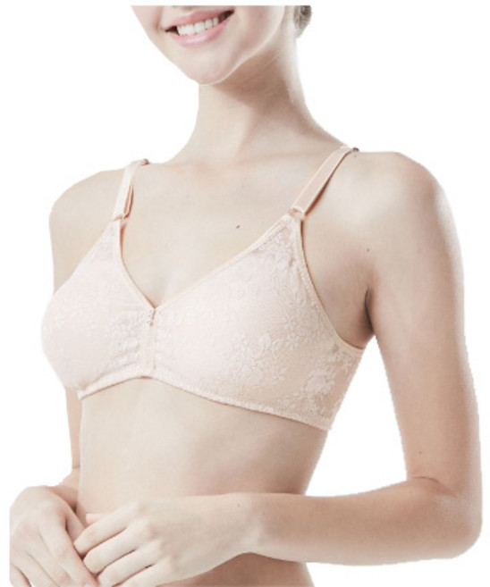 필굿 여성 인견 홑겹 노와이어 노몰드 브라 뽕없는 브라 패드 일체형 A컵 B컵 여름용 빅사이즈까지