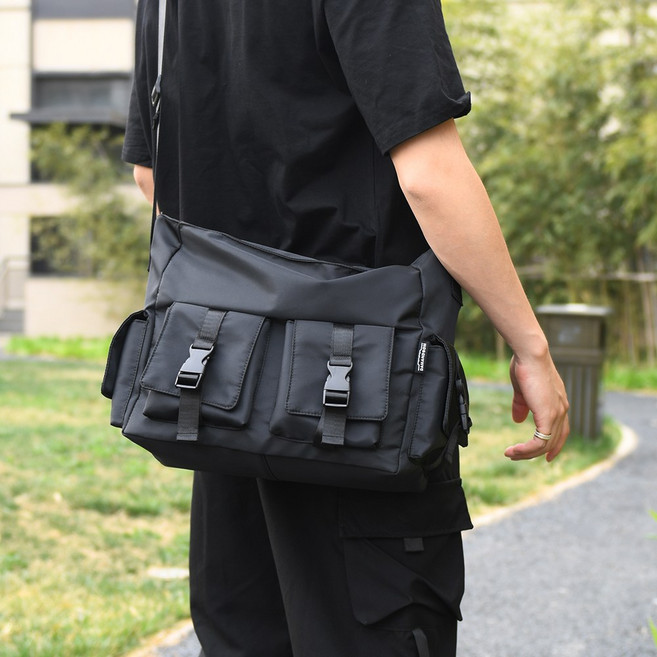 담앤드솜 투포켓 크로스백 메신저 매신저 가방 백 여성 여자 남자 남성 미니 학생 헬스 학원 노트북 태블릿 아이패드 백 보조 방수 해외 여행용 여행 작은 직장인 데일리 소형