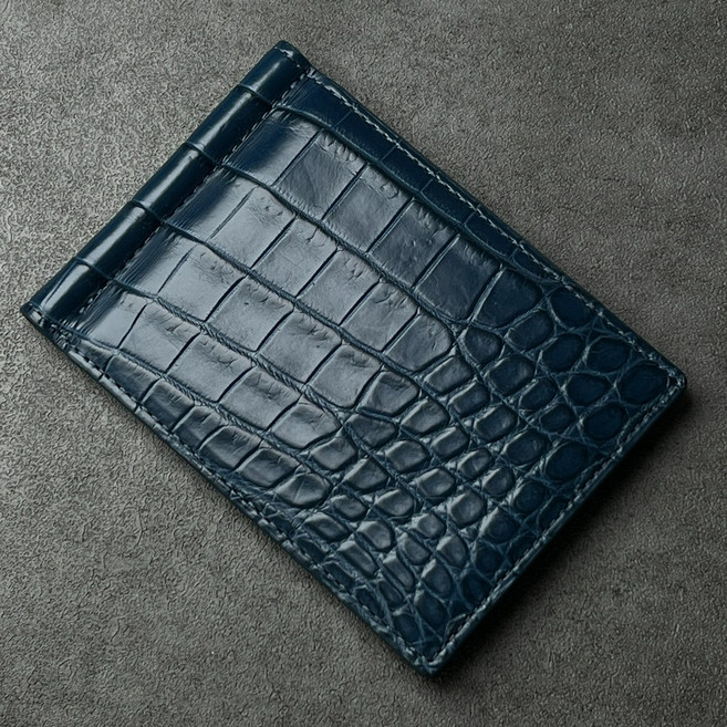 더퀴르 남자 악어가죽 머니클립 남성 명품
