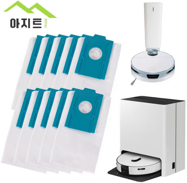 아지트필터 삼성 비스포크 AI 스팀 로봇청소기 먼지봉투 VR7MD97716G VR7MD97716H, 10개, 수량