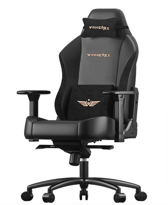 아우스 위너렉스 프리미엄 게이밍의자 PC방의자 게이머의자 게이밍체어 학생의자 컴퓨터의자 가성비의자 편안한의자, 블랙에디션