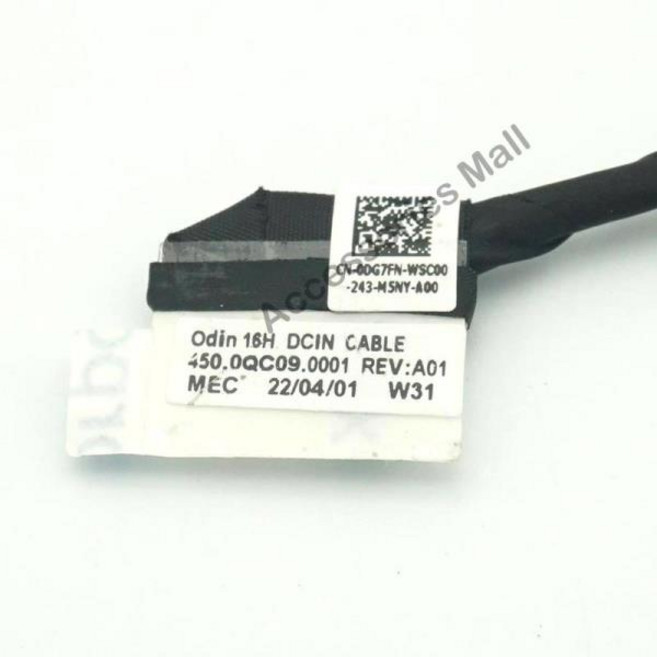 호환 DC 전원 잭 케이블 델 인스피론 14 플러스 7420 16 VOSTRO 0DG7FN 커넥터 소켓, 05 5 PCS, 1개