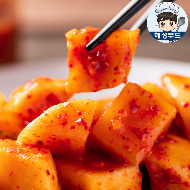 [국산 무] 해성 깍두기 업소용깍두기 국밥집깍두기 10kg - 아이스박스, 1개