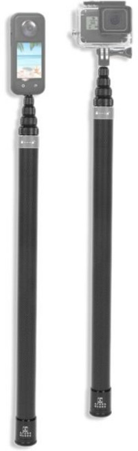 Insta360 X3 ONE RS 2 X2 R X 스포츠 카메라용 익스텐션 폴 14인치 나사가 달린 보이지 않는 셀카봉 경량실버, Silver