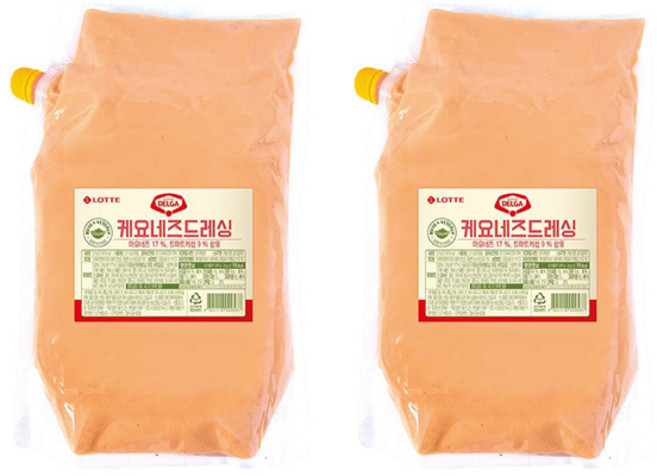 롯데 델가 케요네즈드레싱 소스 2kg x 2개