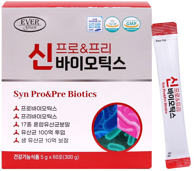 신 프로앤프리바이오틱스 5000 생유산균17종, 4개, 150g