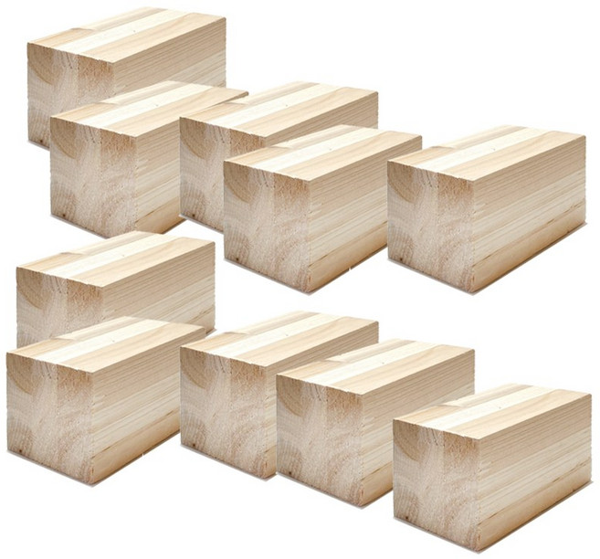 아이베란다 정사각 삼나무 집성 목재 교구 가구다리 부목 60x60x60mm, 10개, 60x60x100mm