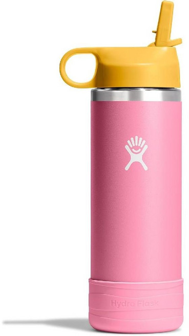 학교용 Hydro Flask 어린이용 물병 - 스테인리스 스틸 및 스트로 캡으로 단열 18 oz in Dahlia
