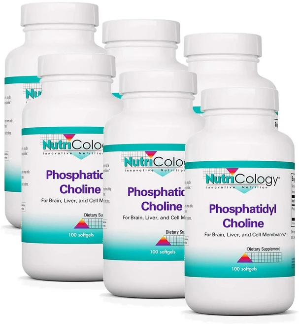 뉴트리콜로지 포스파티딜 콜린 인지질 Nutricology Phosphatidyl Choline, 6개, 100정 - 쿠팡