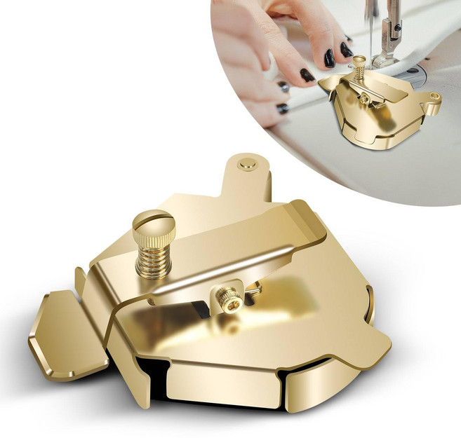 루이 미싱자석 초정밀 시접가이드 원단 넘김방지 강력 흡착력 다양한 소재 적용, 1개, 금색