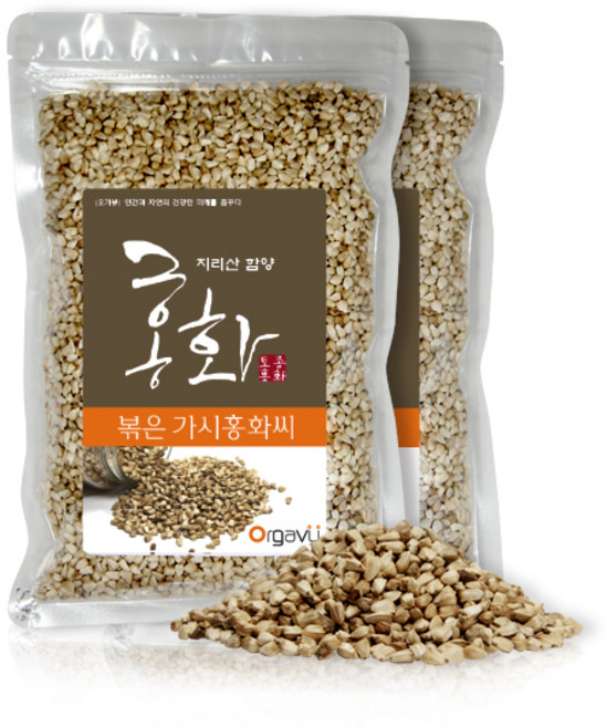 오가뷰 지리산 토종 볶은 가시홍화씨 국산, 2개, 500g