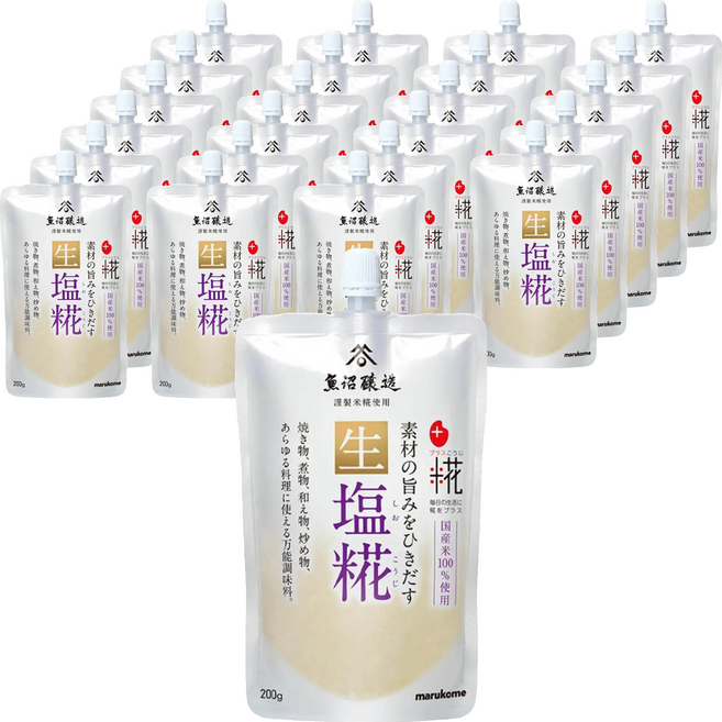 마루코메 생 소금누룩, 200g, 24개