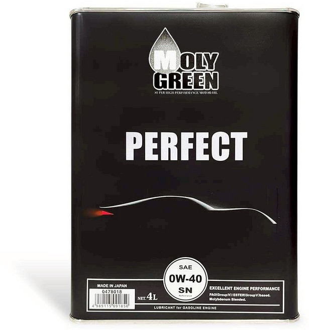 MOLY GREEN SN 機油 4L, 0w40, 1個