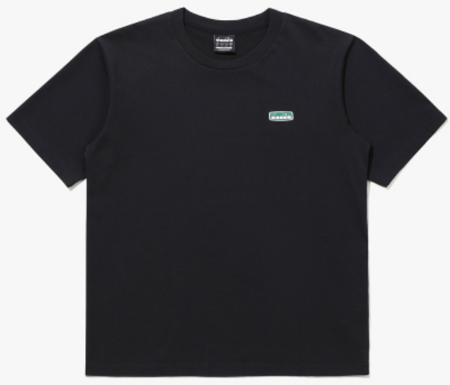 디아도라 컴피 와펜 베이직 반팔 티셔츠 블랙 D6223LRS33BLK 144617