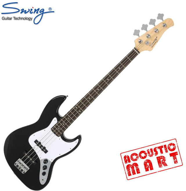 Swing 스윙 베이스기타 재즈킹 Jazz King Black(Rosewood), 1개