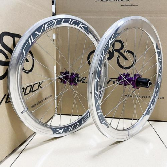 자전거 휠 커버 SILVEROCK SR40 합금 20 인치 406 451 18 디스크 브레이크 JAVA AIRA Fnhon Blast NEO 접이식 미니벨로 휠셋, 1개
