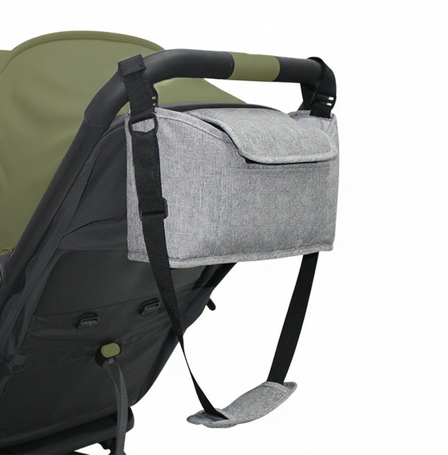 하임리프 안정고정 간편걸이 유모차 정리함 가방, 1개, 애쉬그레이