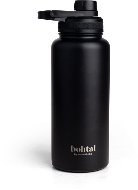 보탈 단열 스테인리스 스틸 물병, 검은색, 6개, 960ml
