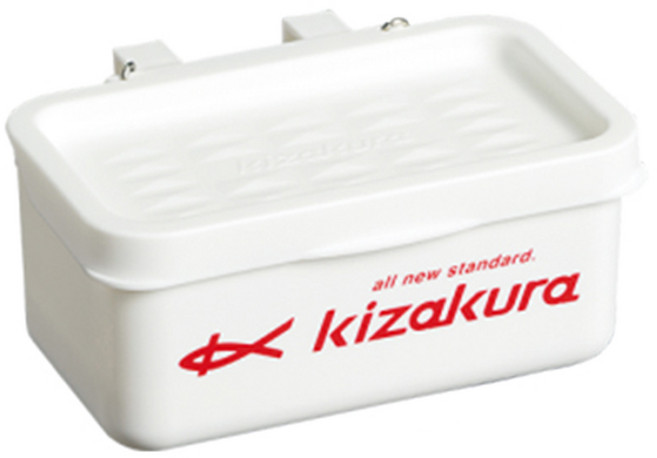 키자쿠라 에사박스 새우크릴 미끼통 케미부착가능, 1개, 화이트