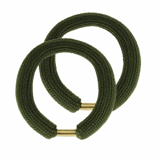 리엔비 훈련소 필수품 통고무링, 1세트 (2개), 국방색