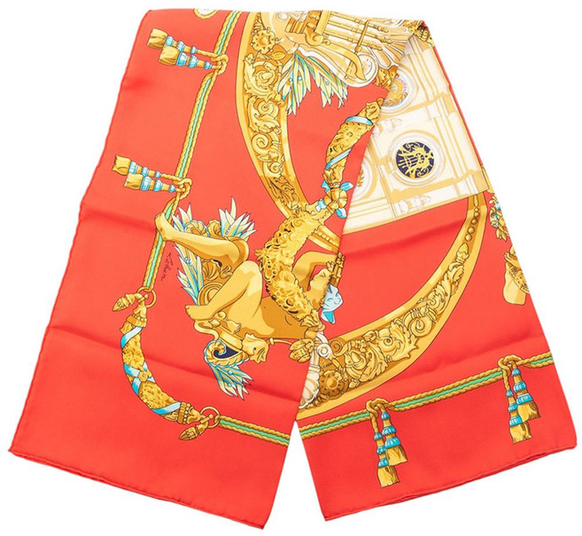 에르메스 중고 20th 센추리 오마주 찰스 가르니에 실크 90 스카프