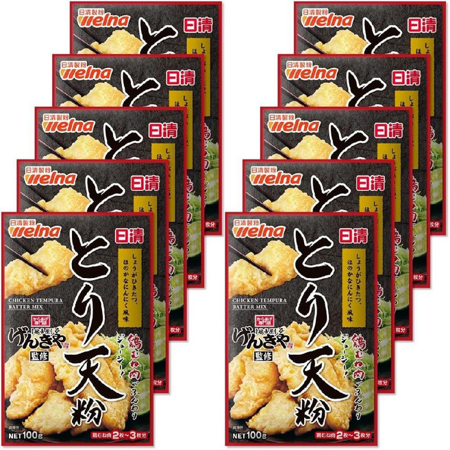 닛신 겐키야 감수 닭튀김가루, 10개, 100g