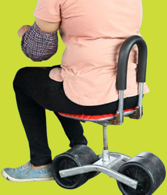 텃밭의자 고추 수확 수확기 따기 따는 기계 청소용 농업용 농업 농사용 농사 밭일 밭 할머니 할아버지 어르신 바퀴 의자, 농사 의자, 1개