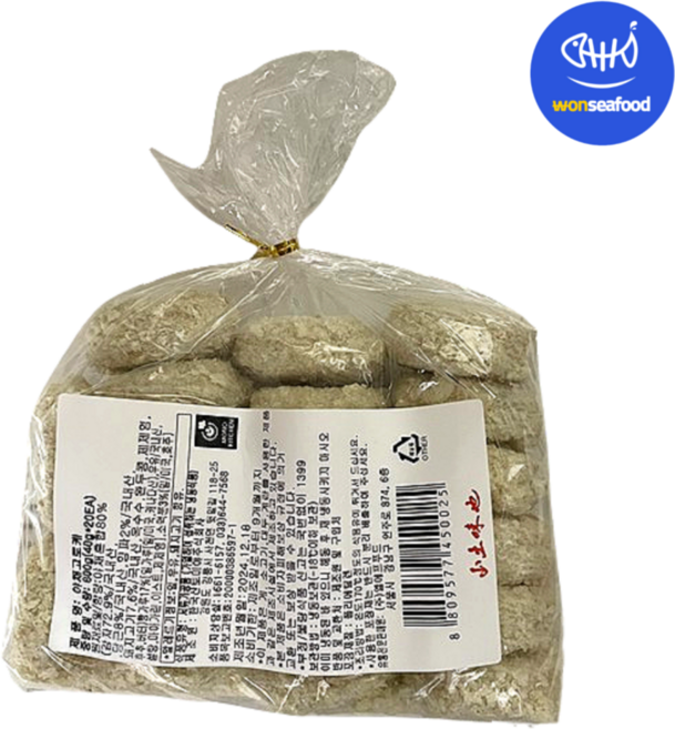 원씨푸드 산토미야 수제 야채고로케 800g(40gX20개), 20개, 40g
