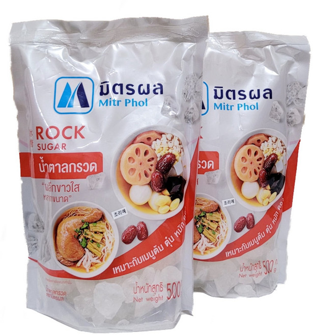 태국 락슈가 ROCK SUGAR 얼음설탕 DUONG PEN, 500g, 2개