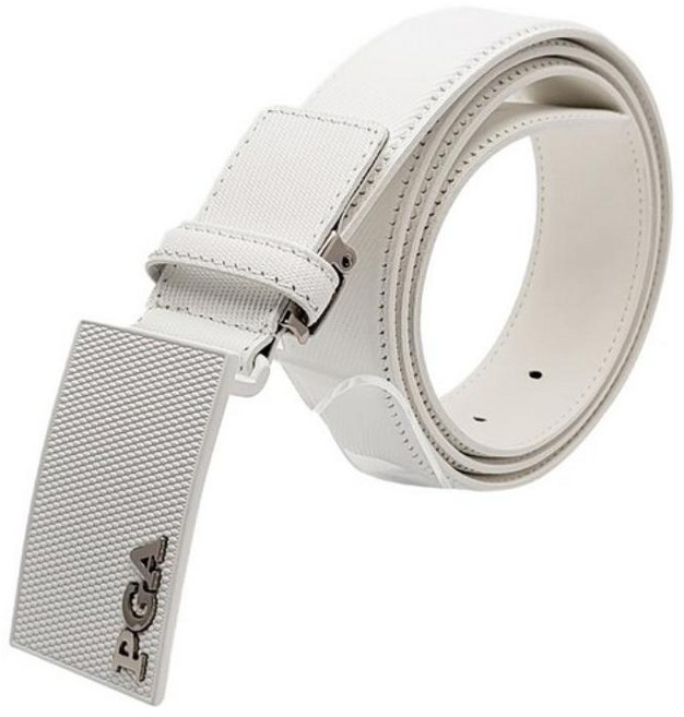 PGA 골프 허리띠 혁대 명품 캐주얼벨트, 1개, 화이트
