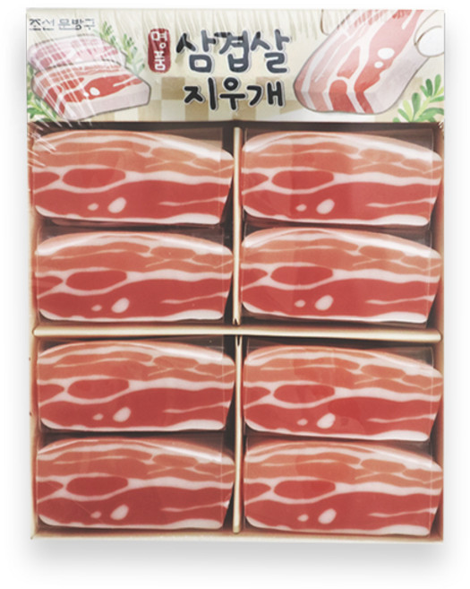 조선문방구 명품삼겹살 지우개 32개, 1박스